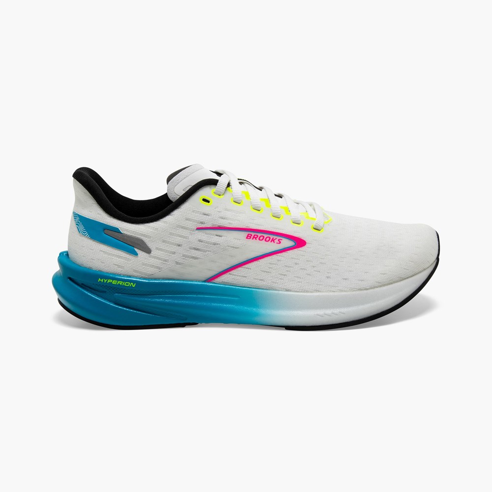 Chaussure d'Athlétisme Brooks Hyperion Speed Blanche Noir Femme | CSB-7614607